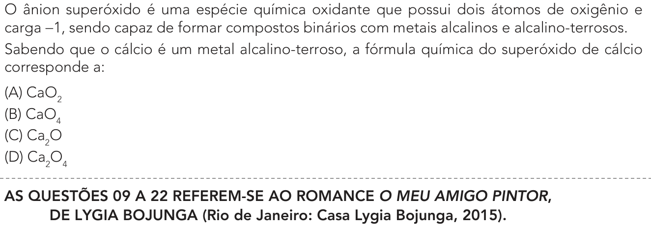 Questão 8 no caderno 1º Exame de Qualificação da UERJ 2024