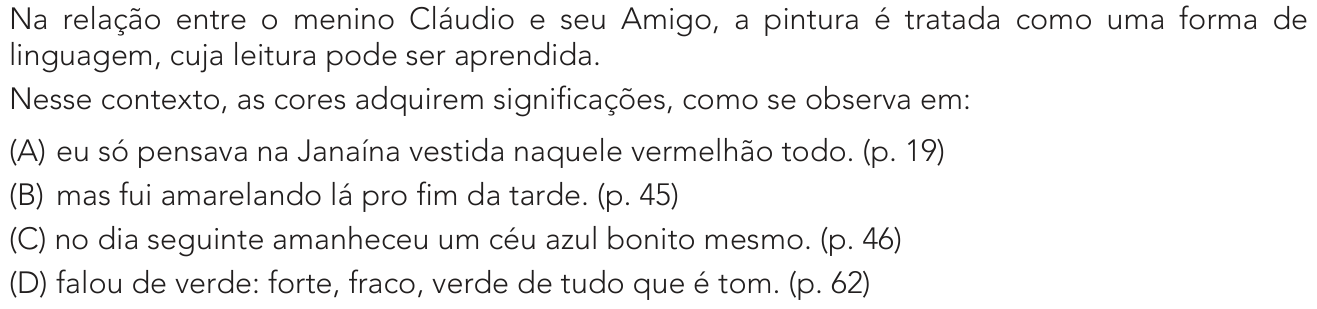 Questão 11 no caderno 1º Exame de Qualificação da UERJ 2024