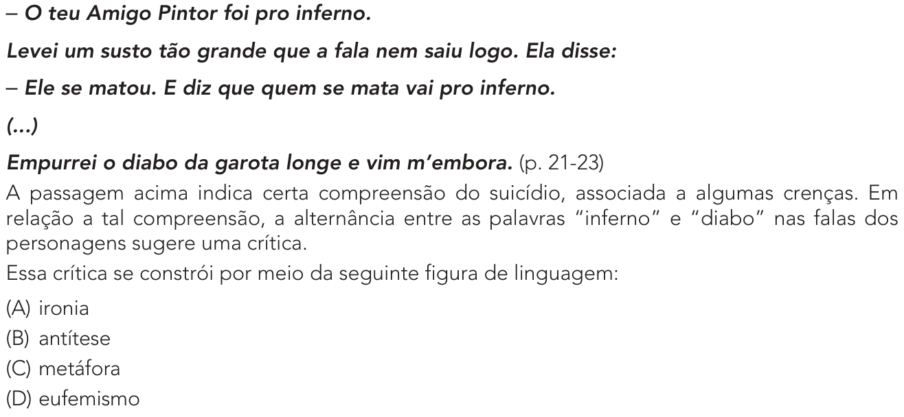 Questão 14 no caderno 1º Exame de Qualificação da UERJ 2024
