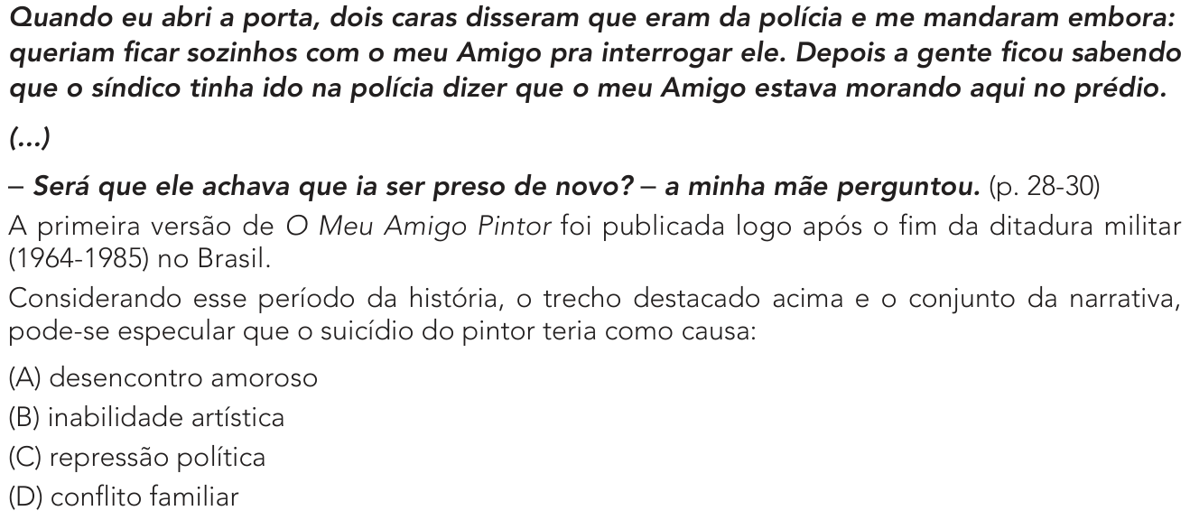 Questão 17 no caderno 1º Exame de Qualificação da UERJ 2024