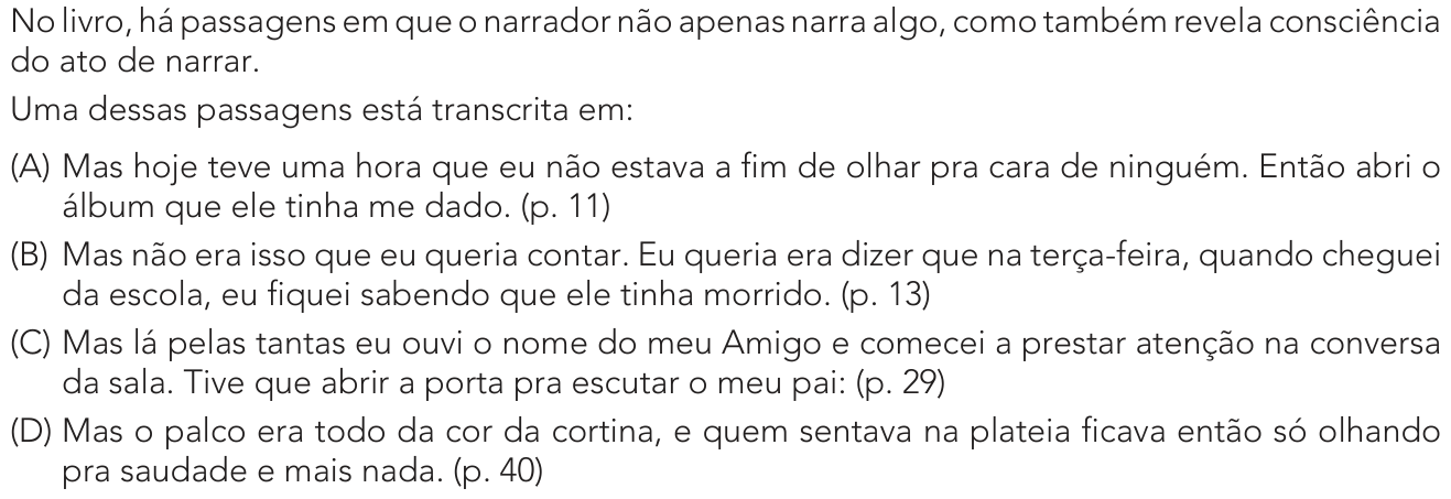 Questão 20 no caderno 1º Exame de Qualificação da UERJ 2024