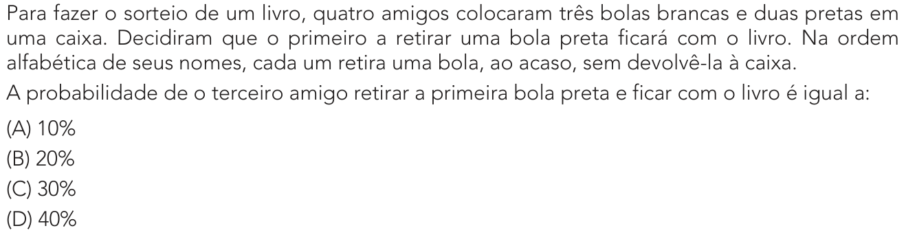 Questão 34 no caderno 1º Exame de Qualificação da UERJ 2024