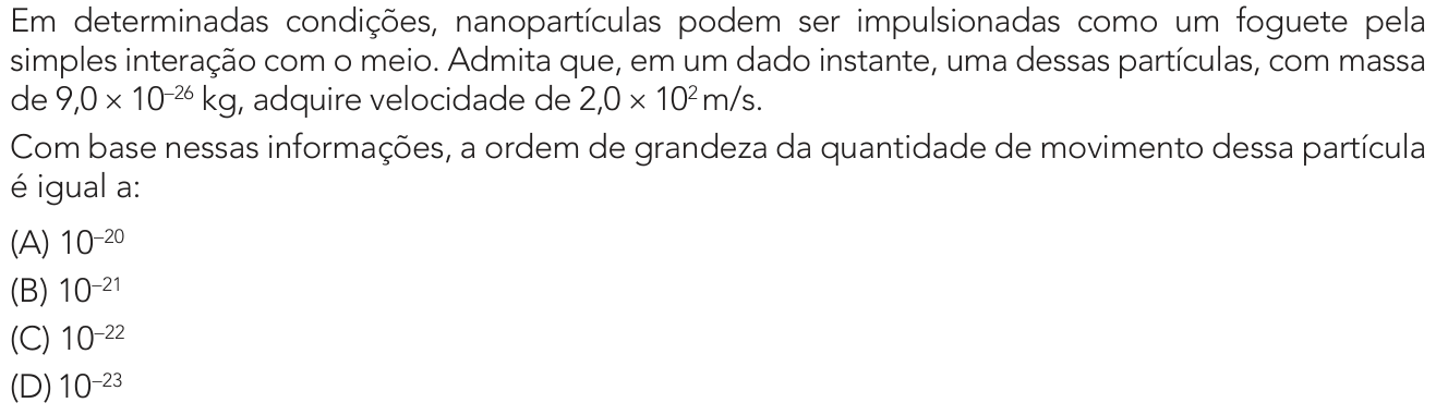Questão 41 no caderno 1º Exame de Qualificação da UERJ 2024