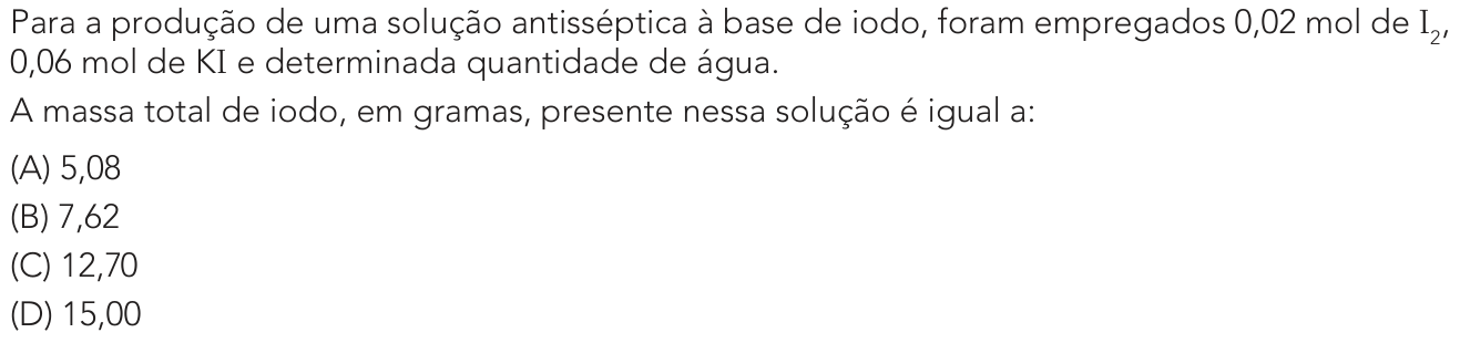 Questão 45 no caderno 1º Exame de Qualificação da UERJ 2024