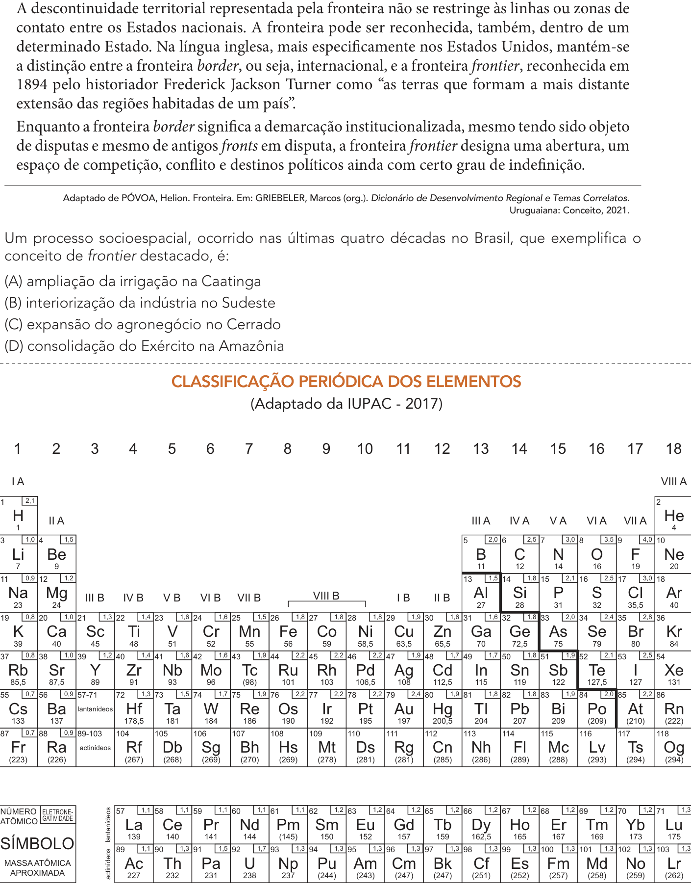 Questão 60 no caderno 1º Exame de Qualificação da UERJ 2024