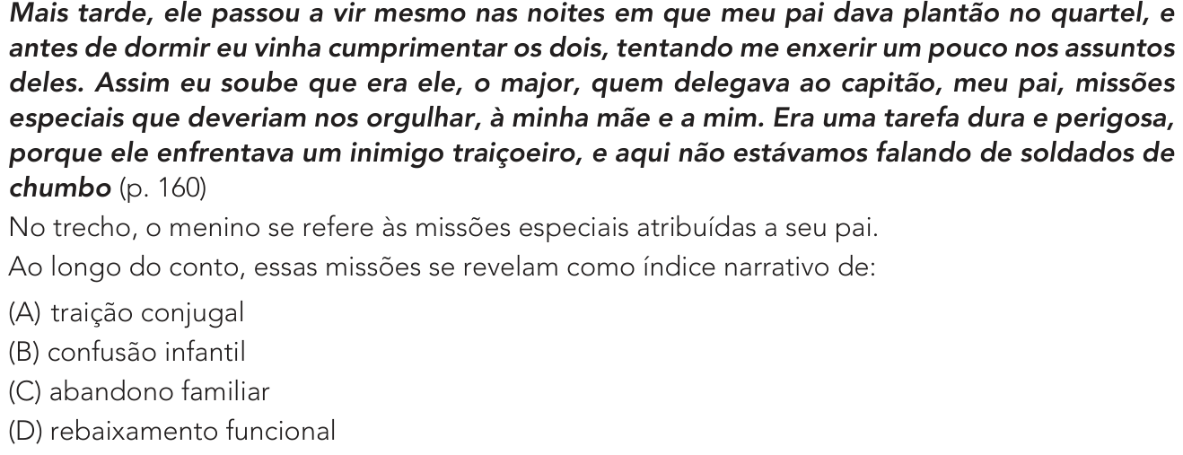 Questão 20 no caderno 2º Exame de Qualificação da UERJ 2024