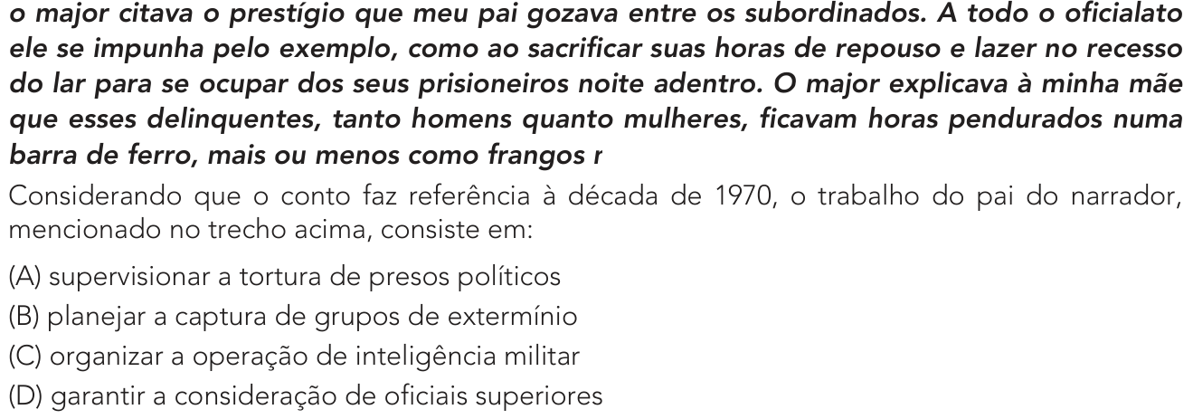 Questão 21 no caderno 2º Exame de Qualificação da UERJ 2024