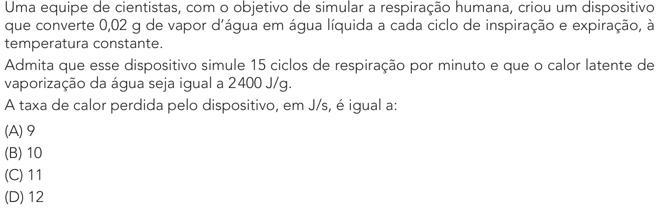 Questão 43 no caderno 2º Exame de Qualificação da UERJ 2024