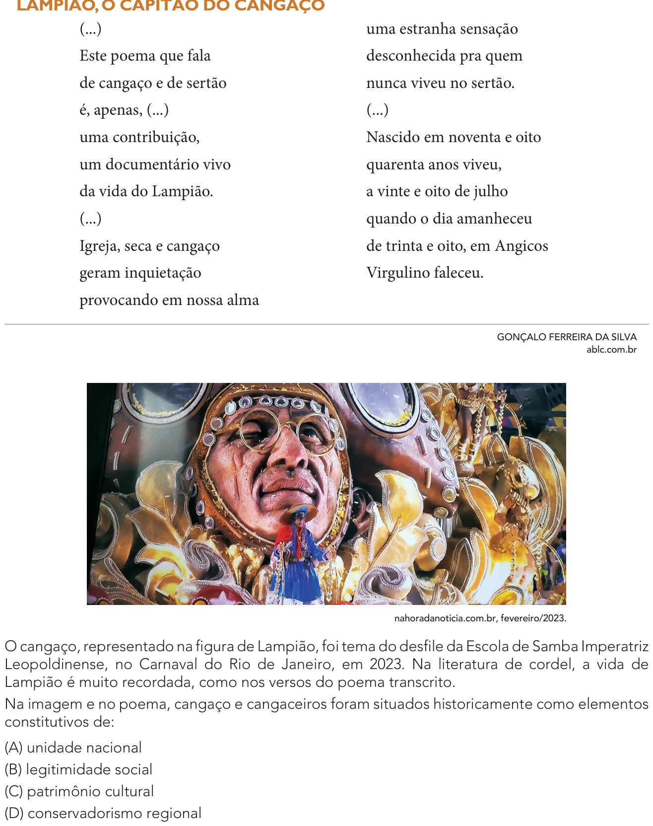 Questão 47 no caderno 2º Exame de Qualificação da UERJ 2024