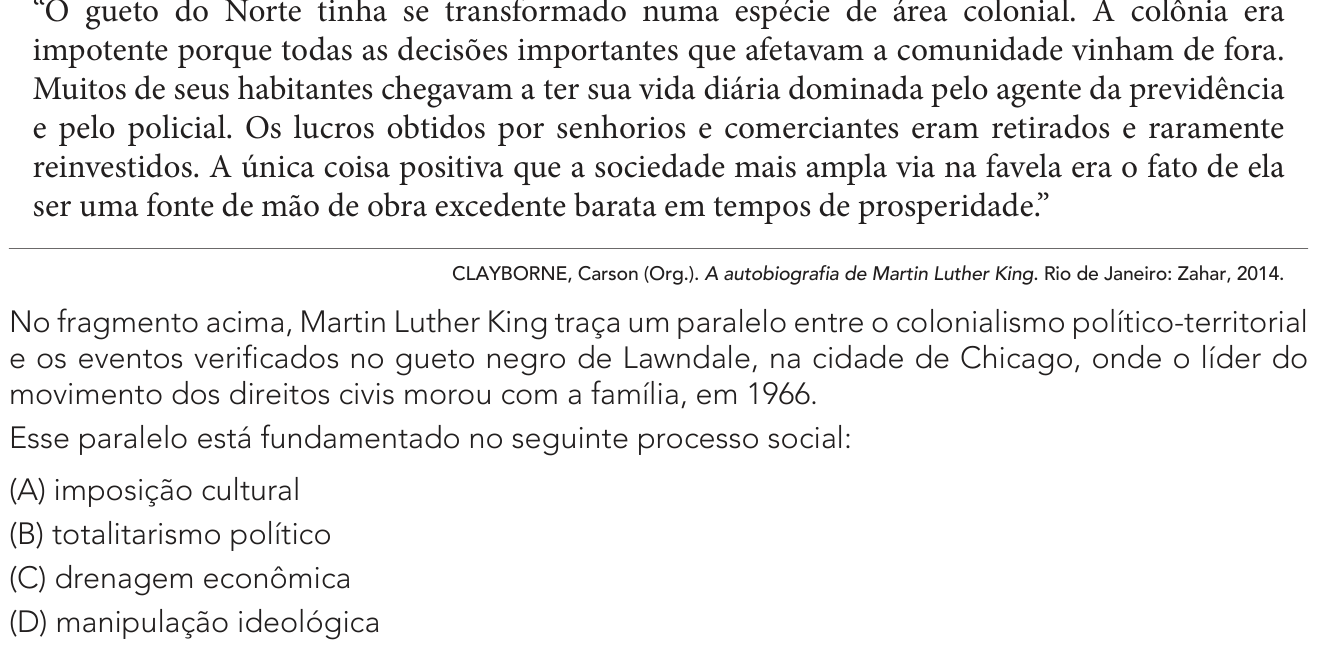 Questão 59 no caderno 2º Exame de Qualificação da UERJ 2024