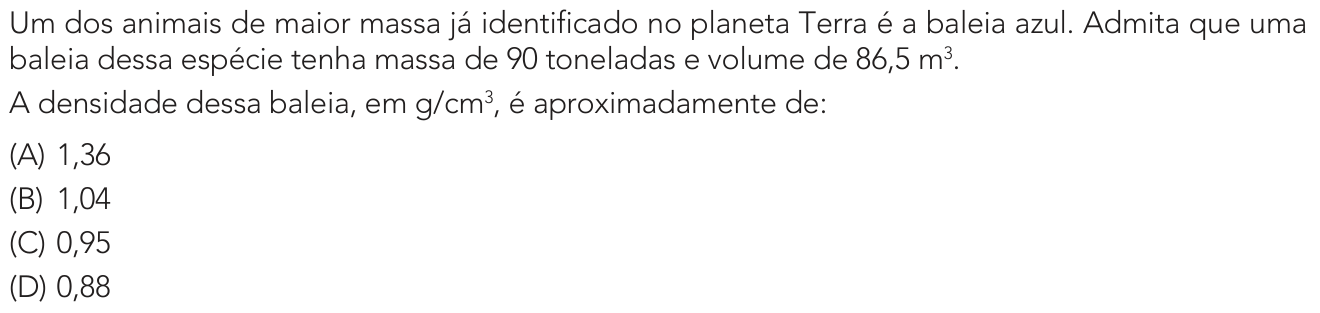 Questão 41 no caderno 1º Exame de Qualificação da UERJ 2025