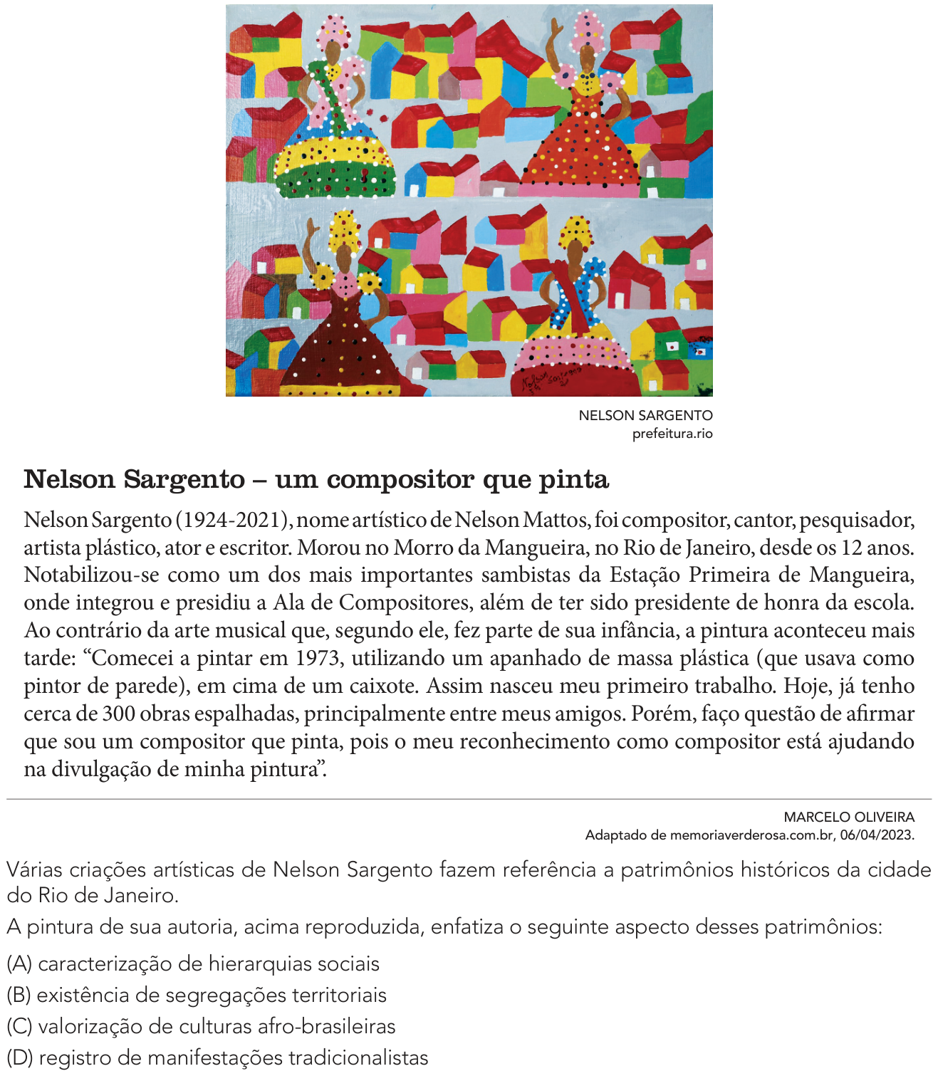 Questão 47 no caderno 1º Exame de Qualificação da UERJ 2025