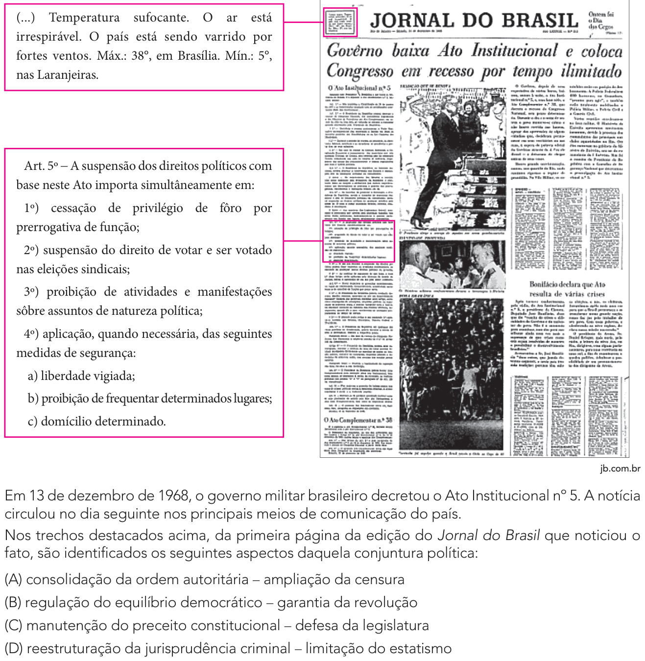 Questão 50 no caderno 1º Exame de Qualificação da UERJ 2025