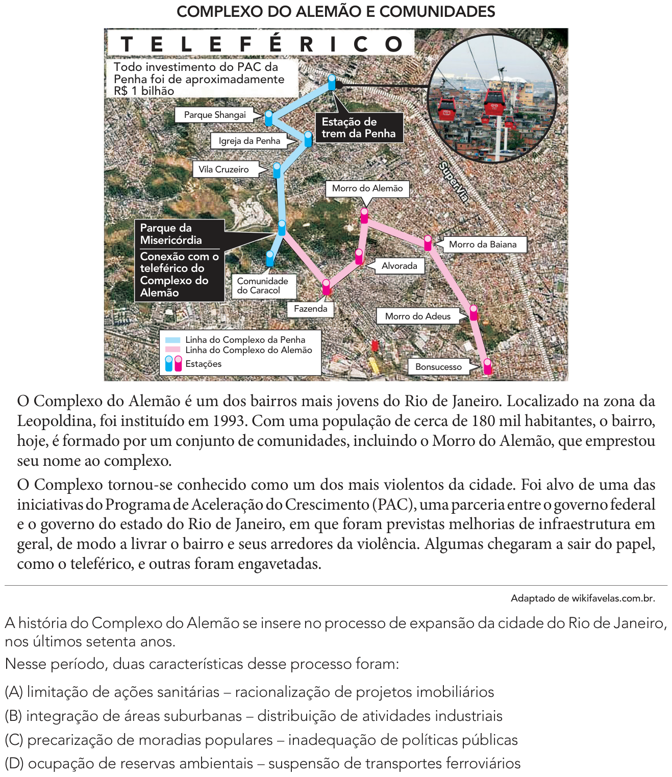Questão 54 no caderno 1º Exame de Qualificação da UERJ 2025