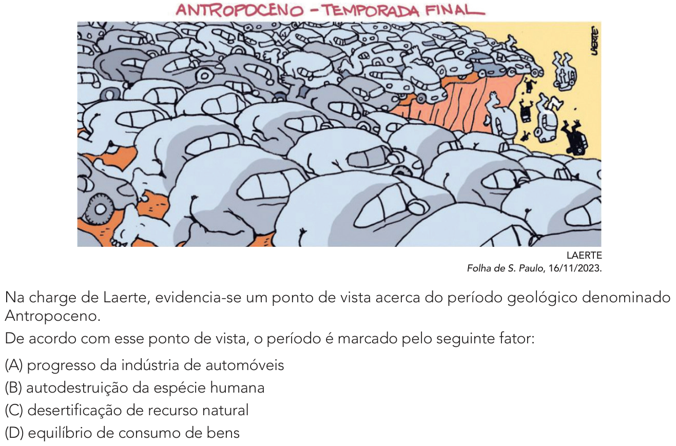 Questão 55 no caderno 1º Exame de Qualificação da UERJ 2025