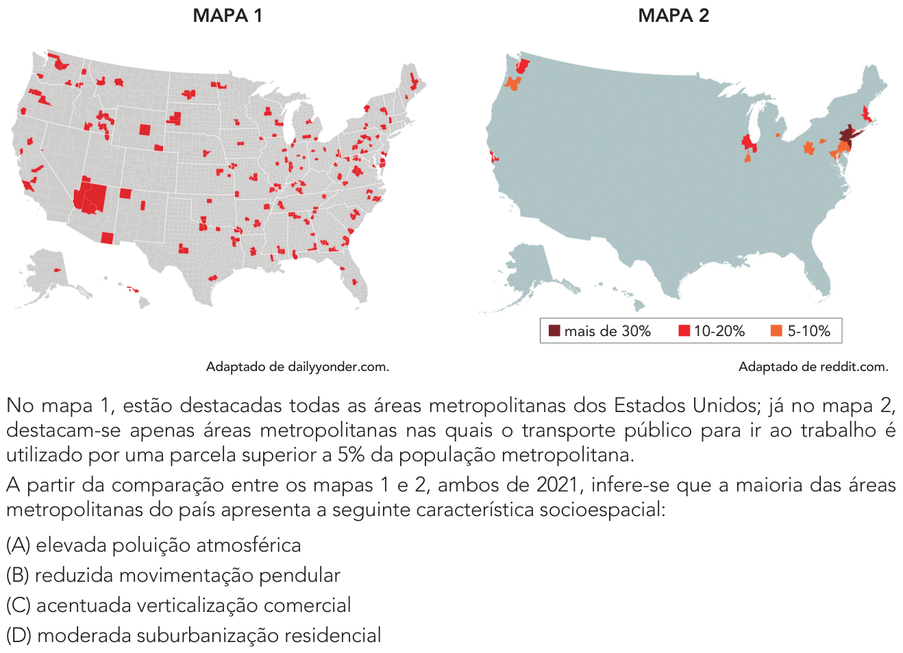 Questão 59 no caderno 1º Exame de Qualificação da UERJ 2025