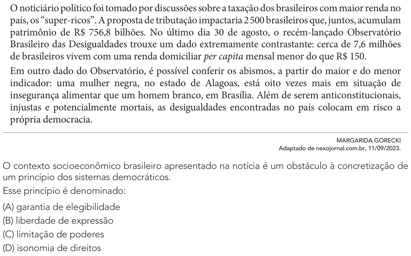 Questão 60 no caderno 1º Exame de Qualificação da UERJ 2025