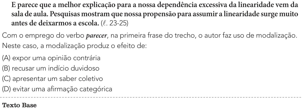 Questão 3 no caderno 2º Exame de Qualificação da UERJ 2025