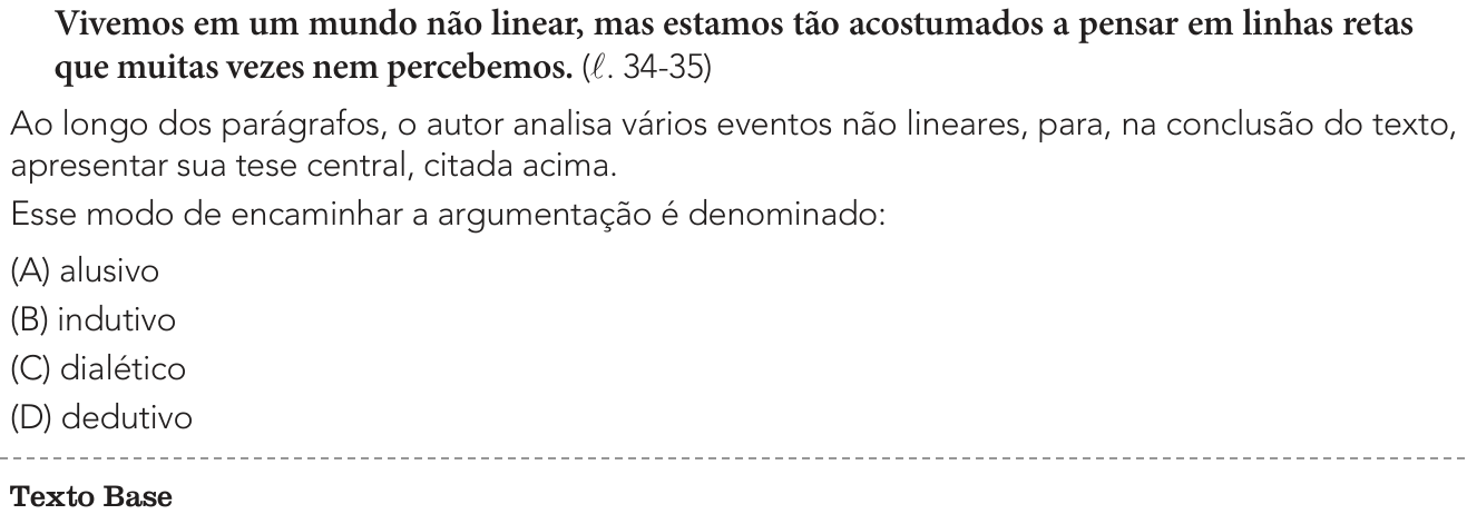 Questão 6 no caderno 2º Exame de Qualificação da UERJ 2025