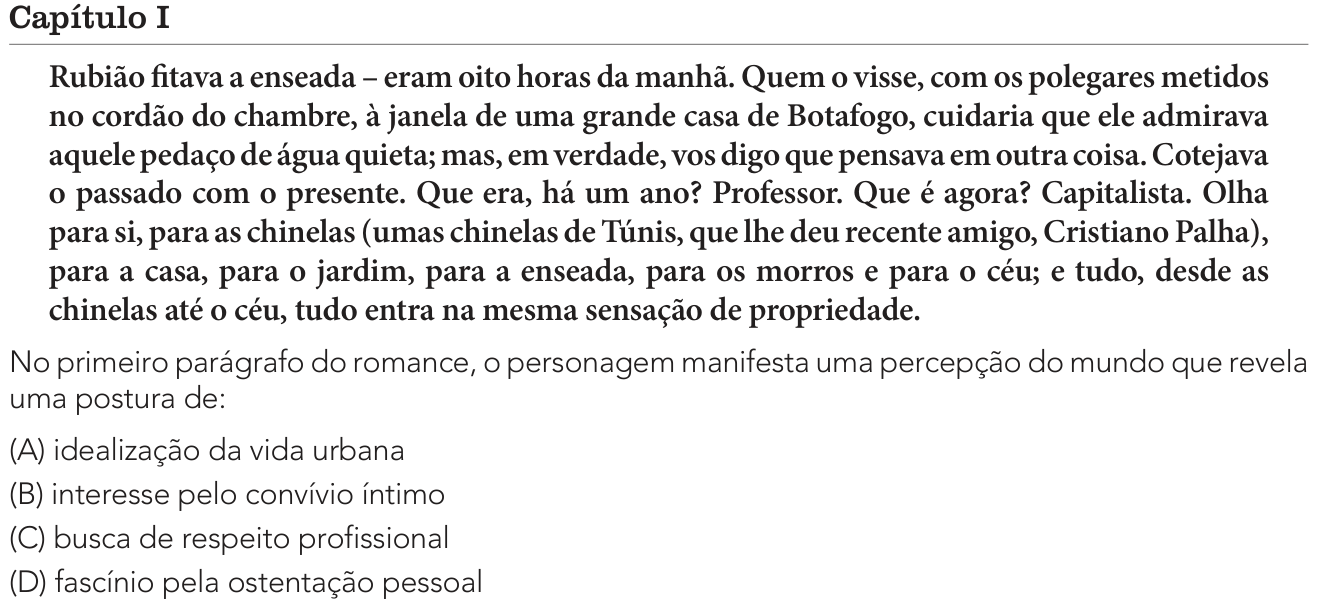 Questão 9 no caderno 2º Exame de Qualificação da UERJ 2025