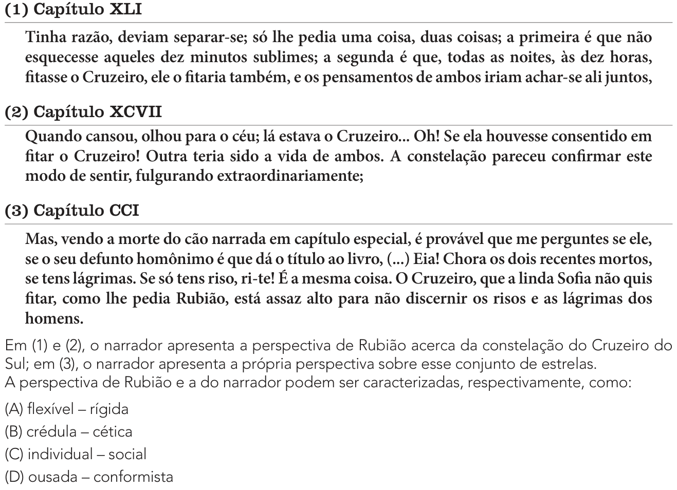 Questão 21 no caderno 2º Exame de Qualificação da UERJ 2025