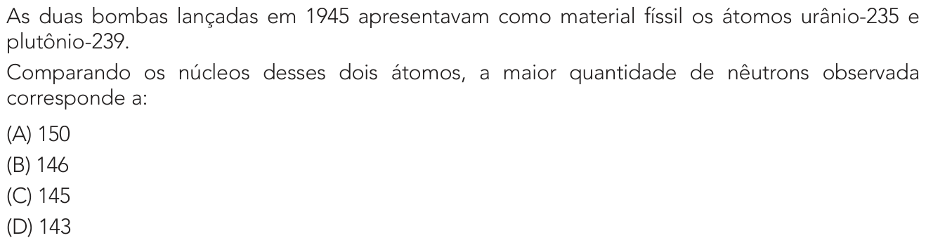 Questão 41 no caderno 2º Exame de Qualificação da UERJ 2025