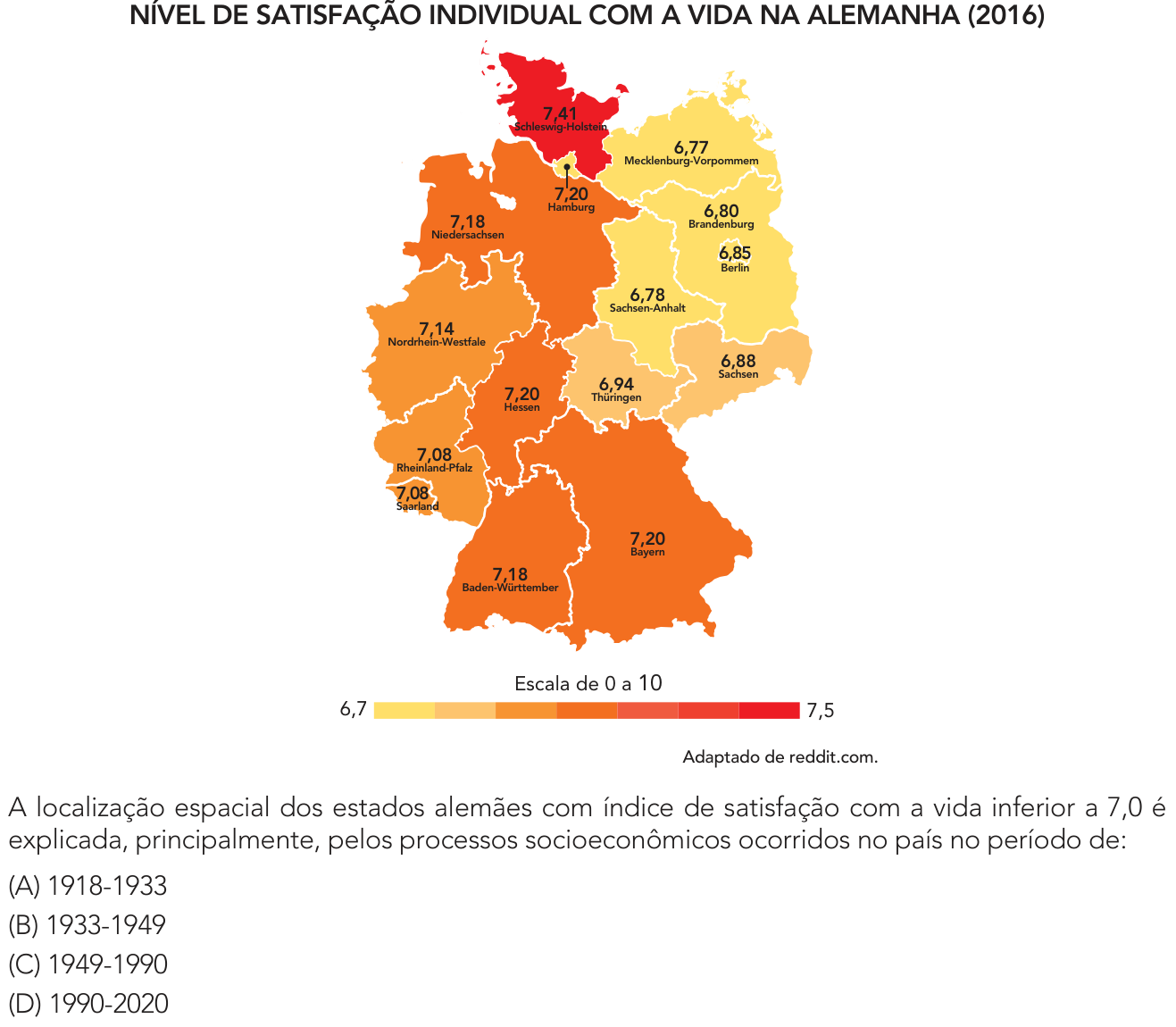 Questão 47 no caderno 2º Exame de Qualificação da UERJ 2025
