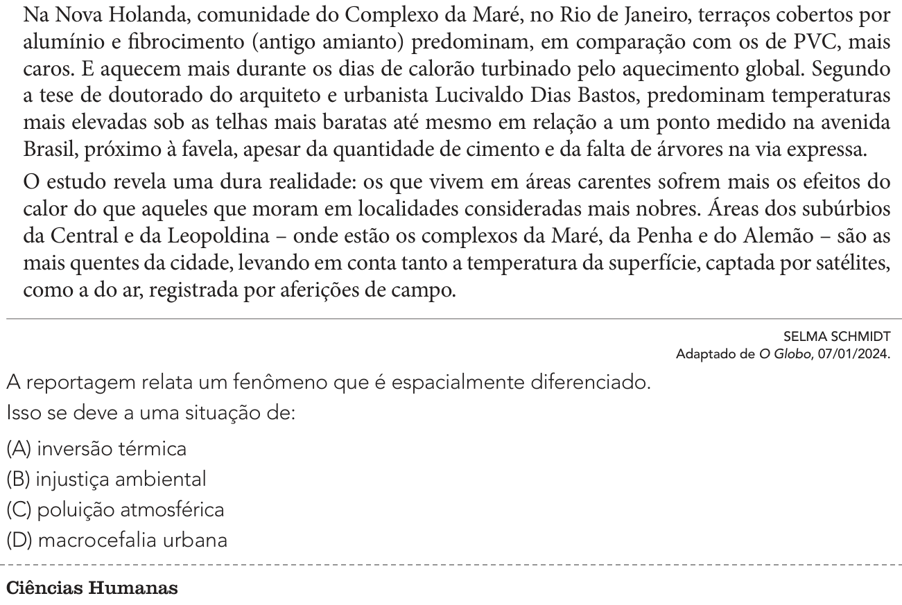 Questão 58 no caderno 2º Exame de Qualificação da UERJ 2025