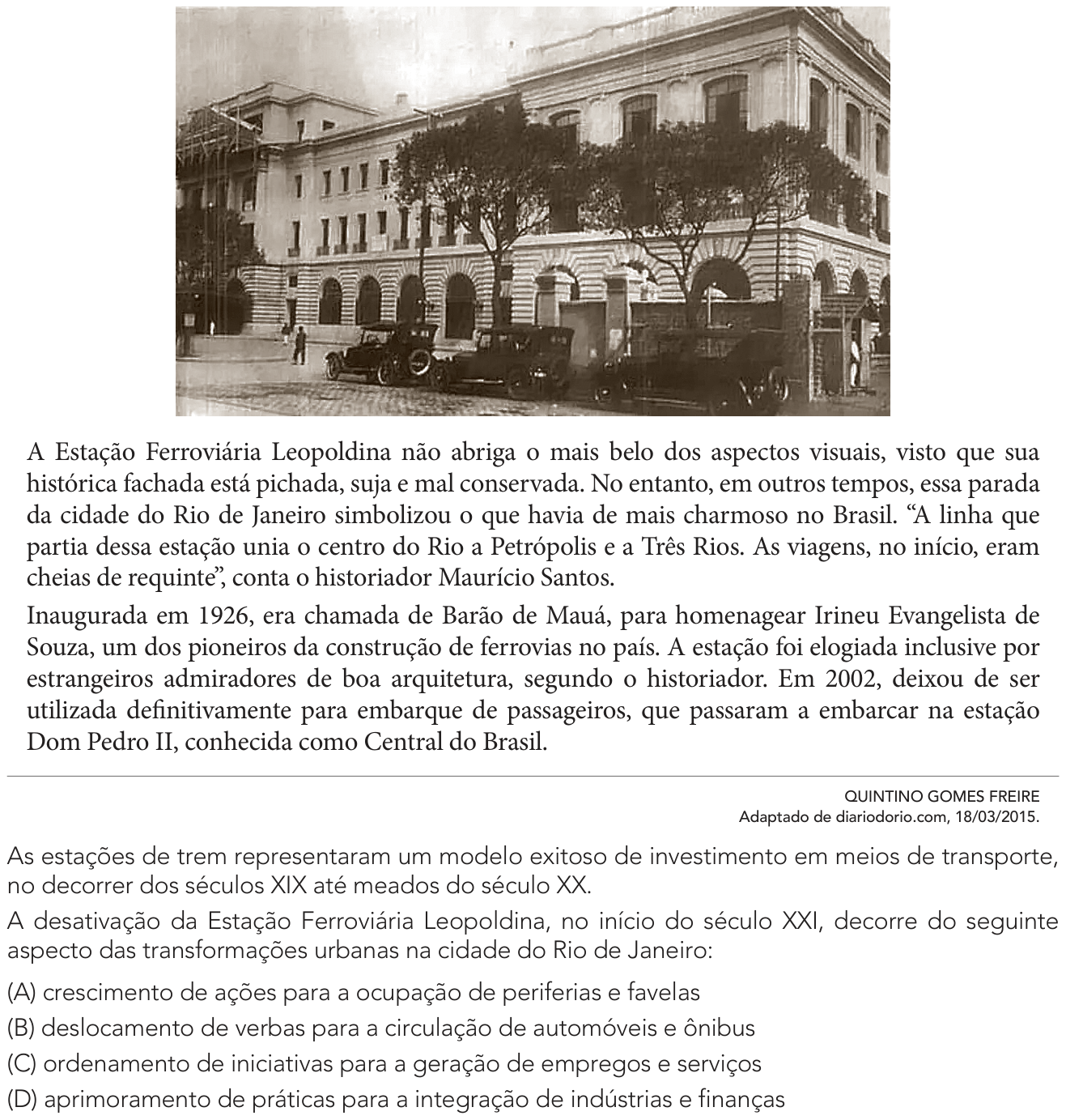 Questão 59 no caderno 2º Exame de Qualificação da UERJ 2025
