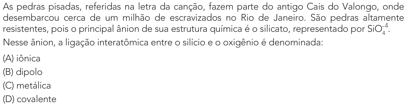 Questão 5 no caderno 1º Exame de Qualificação da UERJ 2026