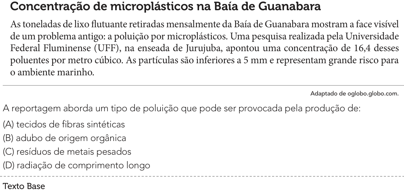 Questão 6 no caderno 1º Exame de Qualificação da UERJ 2026