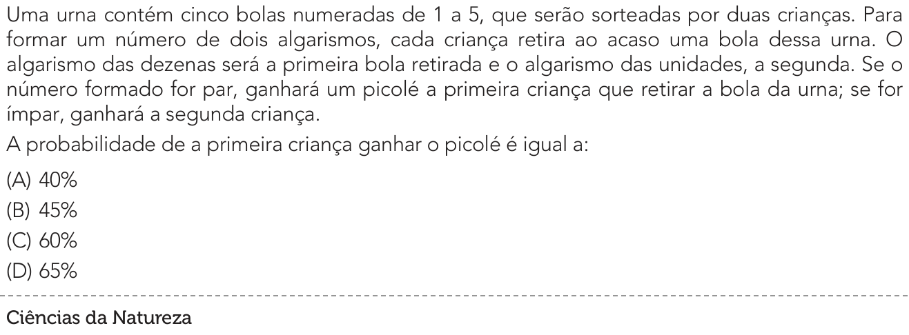 Questão 34 no caderno 1º Exame de Qualificação da UERJ 2026