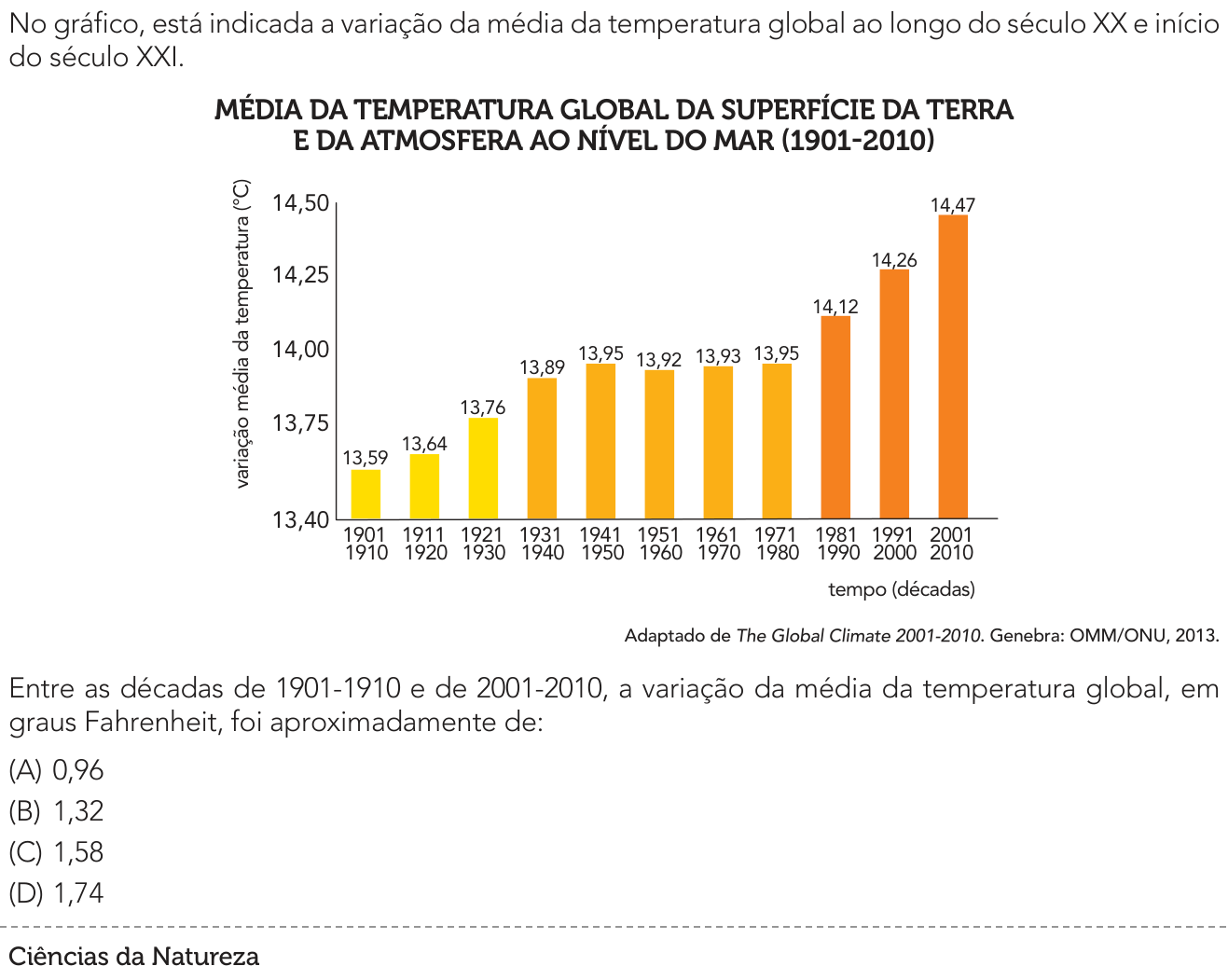 Questão 41 no caderno 1º Exame de Qualificação da UERJ 2026
