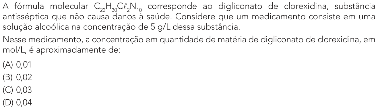 Questão 45 no caderno 2º Exame de Qualificação da UERJ 2026