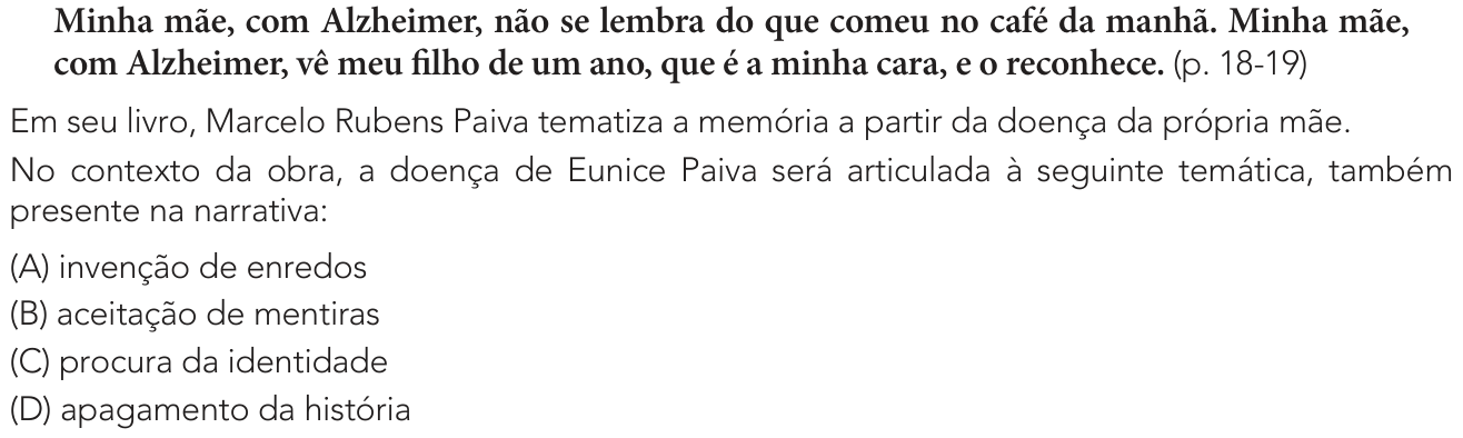 Questão 9 no caderno 1º Exame de Qualificação da UERJ 2027