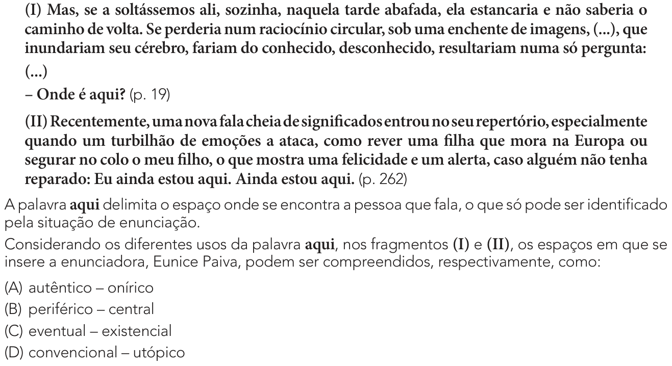Questão 10 no caderno 1º Exame de Qualificação da UERJ 2027