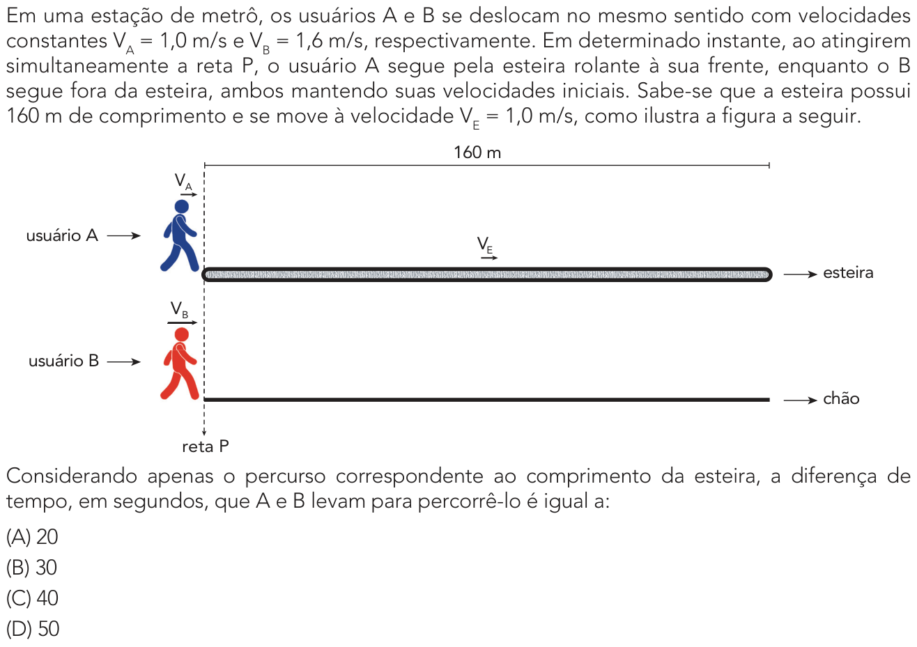 Questão 42 no caderno 1º Exame de Qualificação da UERJ 2027