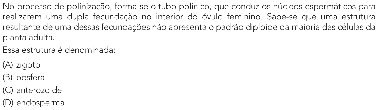 Questão 43 no caderno 1º Exame de Qualificação da UERJ 2027