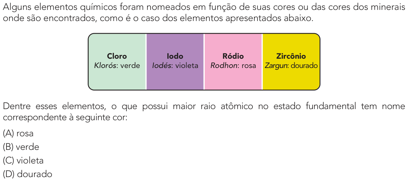 Questão 46 no caderno 1º Exame de Qualificação da UERJ 2027