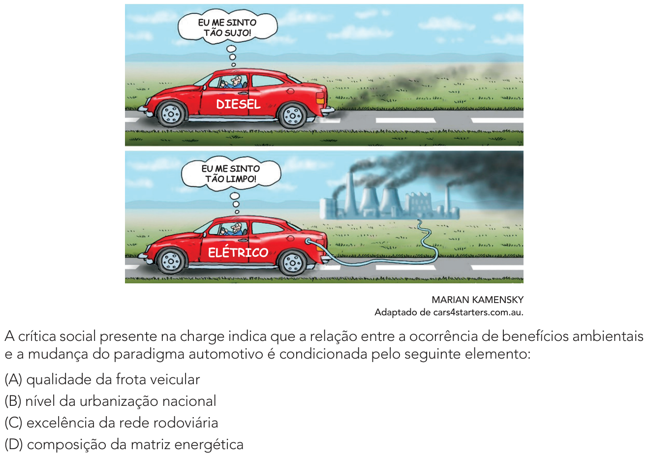 Questão 48 no caderno 1º Exame de Qualificação da UERJ 2027