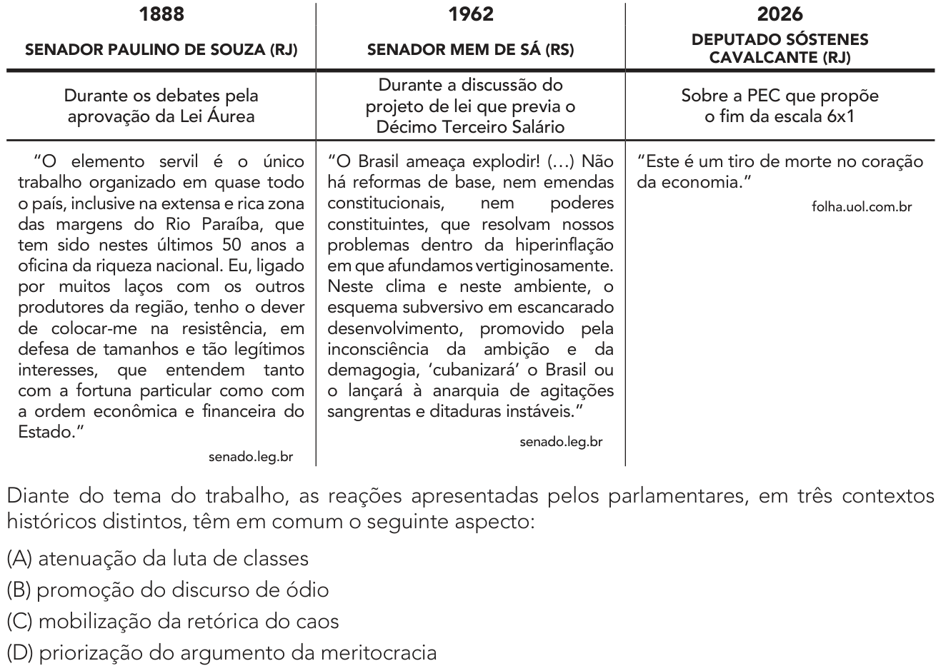 Questão 51 no caderno 1º Exame de Qualificação da UERJ 2027