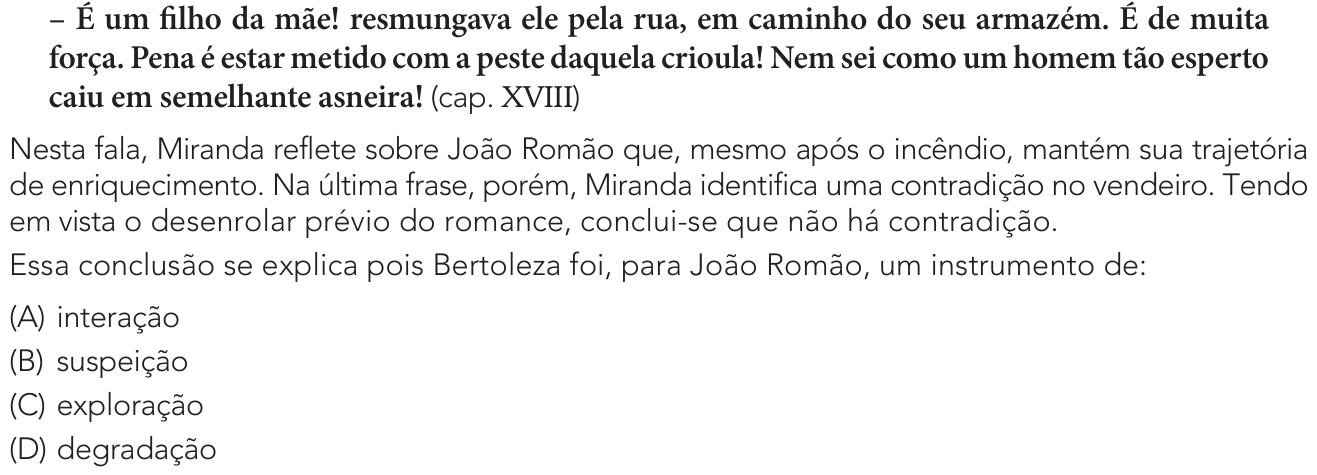 Questão 21 no caderno 2º Exame de Qualificação da UERJ 2027