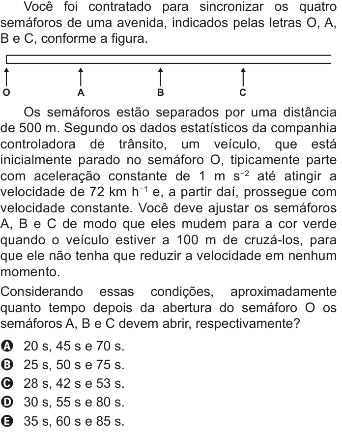 Questão 99 no caderno Azul do ENEM 2020