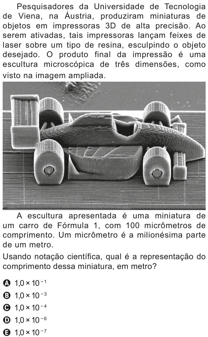 Questão 154 no caderno Azul do ENEM 2020