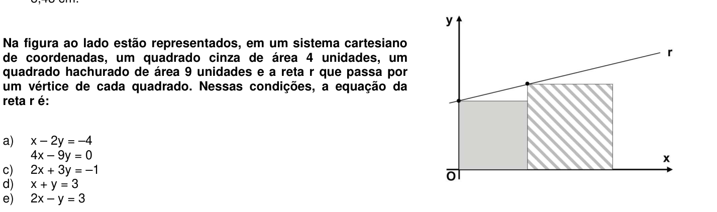 Questão 5 no caderno 1ª fase da UFPR 2012