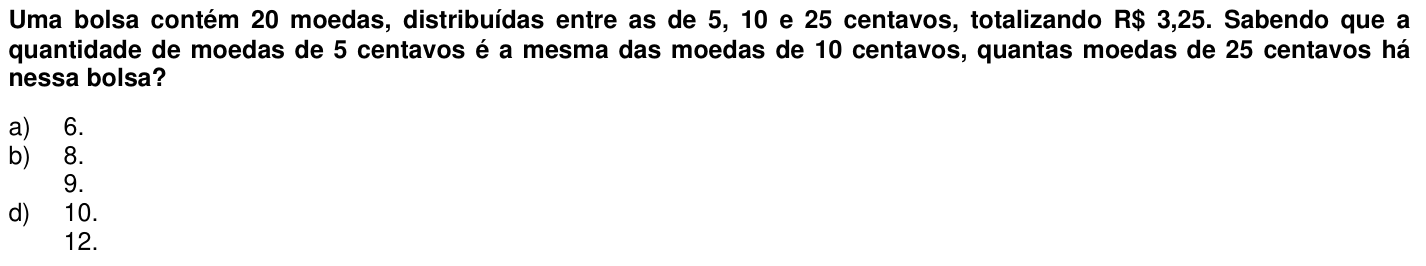 Questão 7 no caderno 1ª fase da UFPR 2012