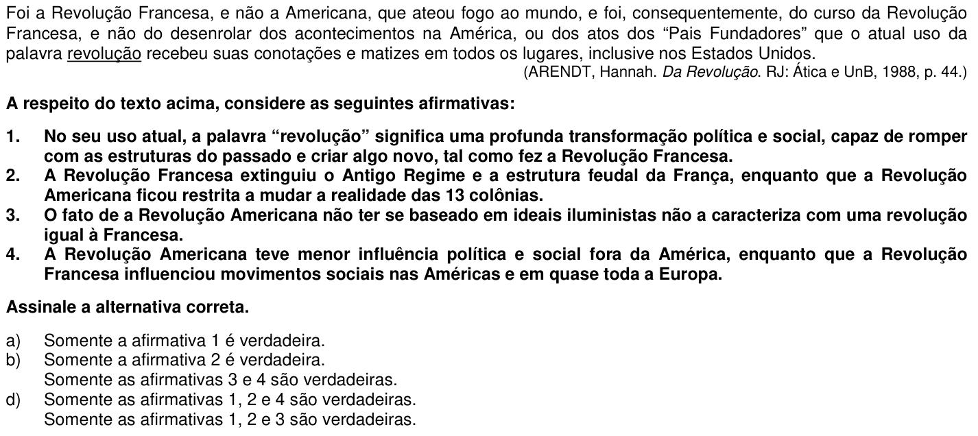 Questão 12 no caderno 1ª fase da UFPR 2012
