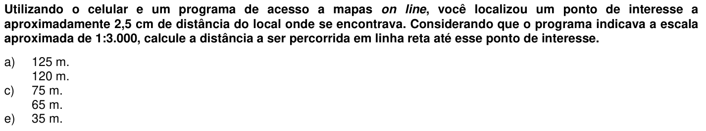 Questão 51 no caderno 1ª fase da UFPR 2012