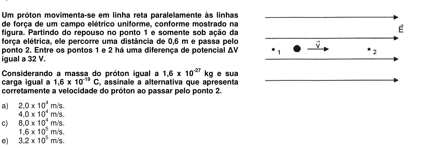Questão 70 no caderno 1ª fase da UFPR 2012
