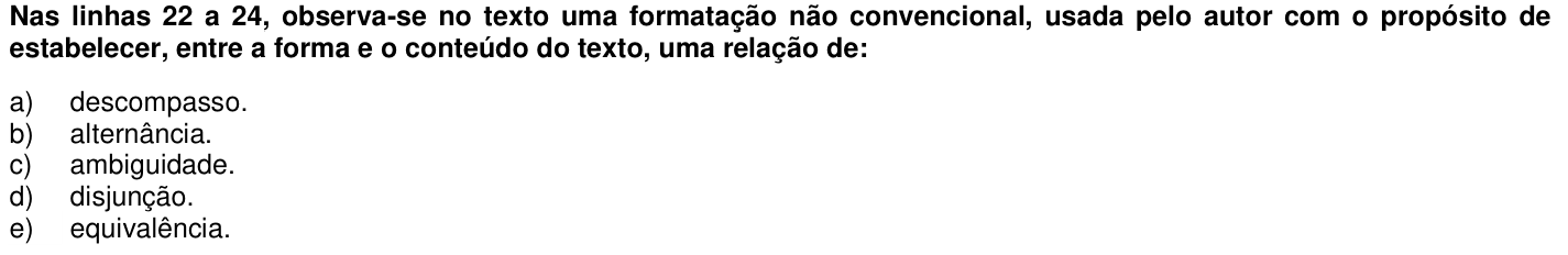 Questão 3 no caderno 1ª fase da UFPR 2013